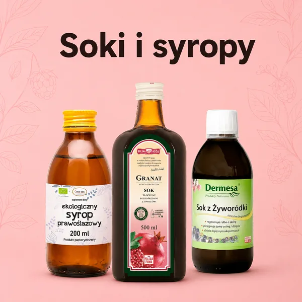 Soki i syropy naturalne