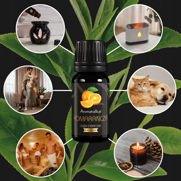 Naturalny Olejek Eteryczny POMARAŃCZA 10ml - Aromaholik - obrazek 3