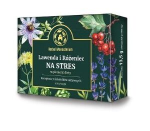 LAWENDA I RÓŻENIEC NA STRES 30KAPS. HERBAL