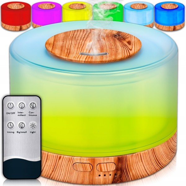 Nawilżacz Powietrza 5w1 - Dyfuzor , Aromaterapia, Lampka, Ogromna pojemność 700ml - obrazek 5