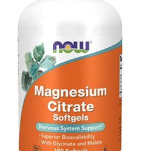 MAGNESIUM CITRATE / CYTRYNIAN MAGNEZU 180kaps. NOW