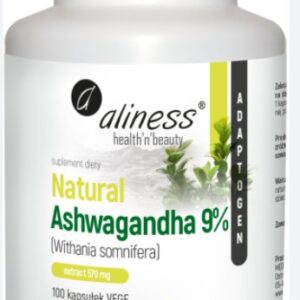 ASHWAGANDHA EXTRACT 570mg 100kaps.VEGE ALINESS