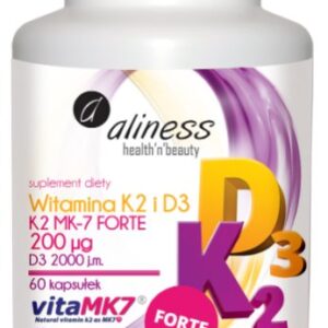 WITAMINA D3+K2  FORTE ALINESS 60kapsułek