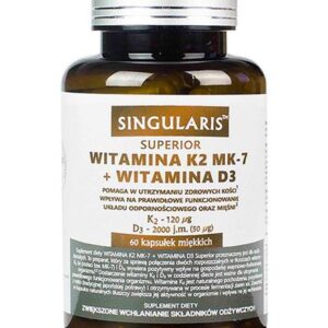 WITAMINA K2 120mg+D3 2000 60kaps. SINGULARIS.