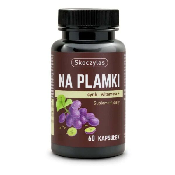 Na plamki cynk, beta karoten, 60 kapsułek Skoczylas