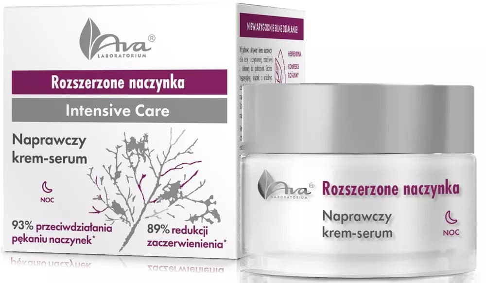 Rozszerzone naczynka, wzmacniający krem 50 ml AVA