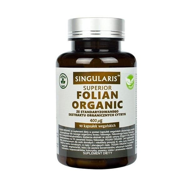 Folian 400 mg Organic 90 kaps. Singularis