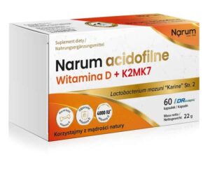 Narum acidofilne Witamina D + K2MK7 60 kaps. Narum