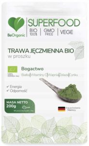 Trawa jęczmienna 200 g BIO PROSZEK BeOrganic