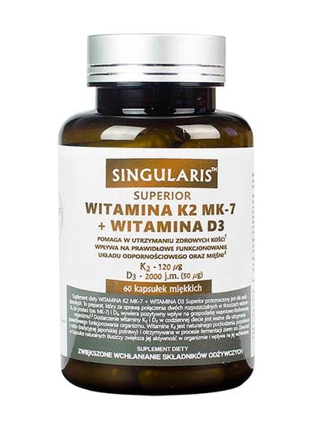 Witamina K2 120 mg+D3 2000 60 kaps. Singularis