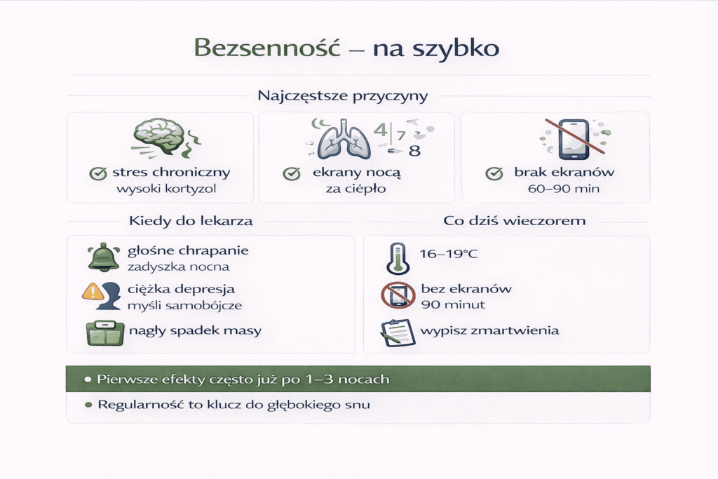 Bezsenność – najczęstsze przyczyny i szybkie sposoby na sen
