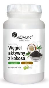 WĘGIEL AKTYWNY Z KOKOSA 100 kaps. ALINESS