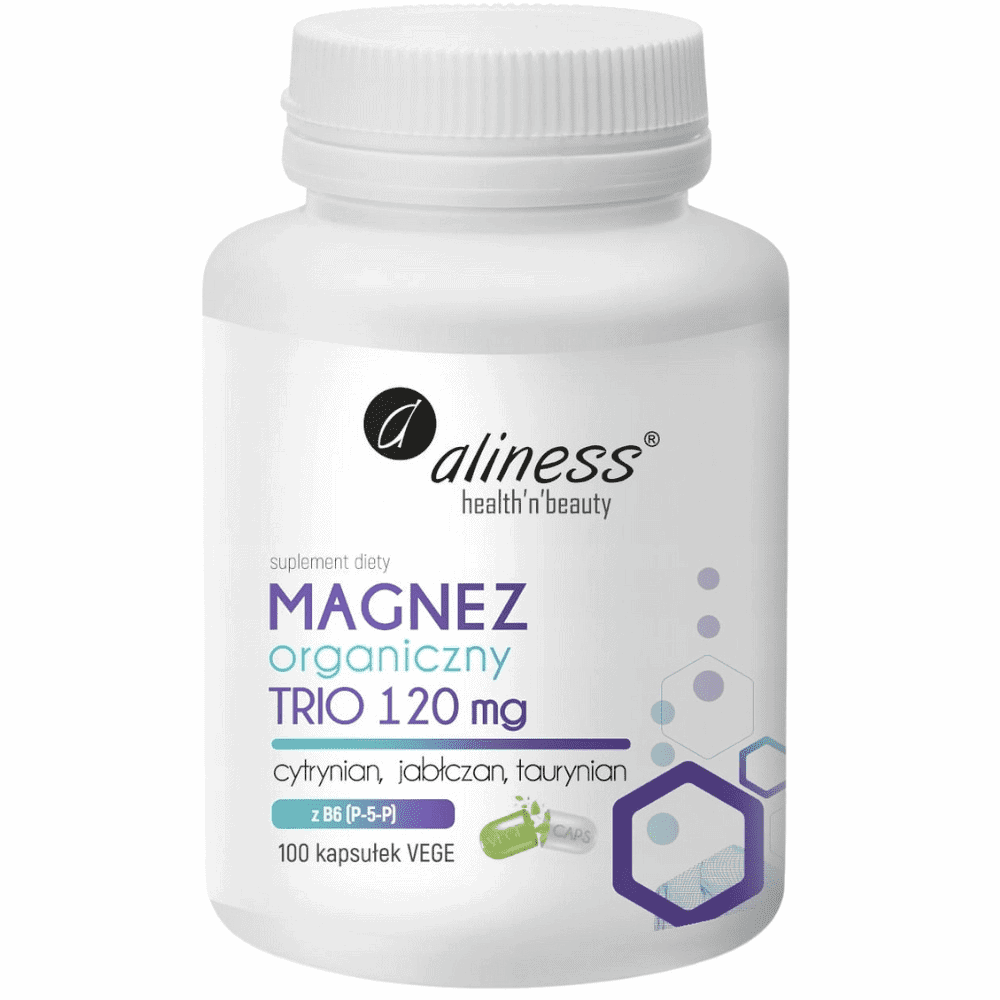 Magnez TRIO 120 mg 100 kaps. Aliness