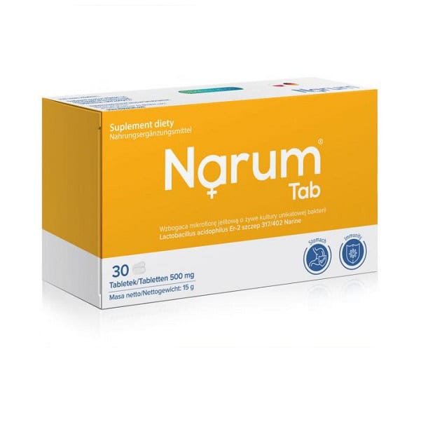 Narum Narine Tabletki 500 mg – 30 tabl. żółte
