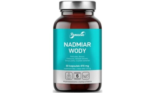 Nadmiar wody 470 mg 50 kapsułek vege Panaseus