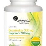 Bromelaina 500 mg Papaina 200 mg 100 kaps. VEGE