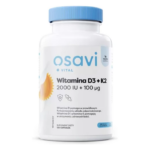 Witamina D3+K2 2000+100 mg 120 kaps. Osavi