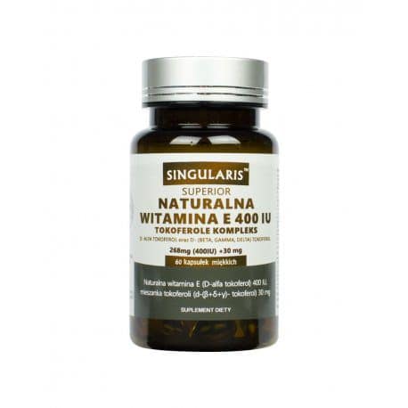 Witamina E Naturalna 400 IU 60 kaps. Singularis