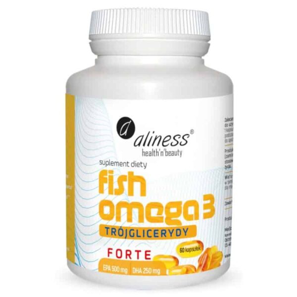 Fish Omega 3 Forte Trójglicerydy 60 kapsułek Aliness