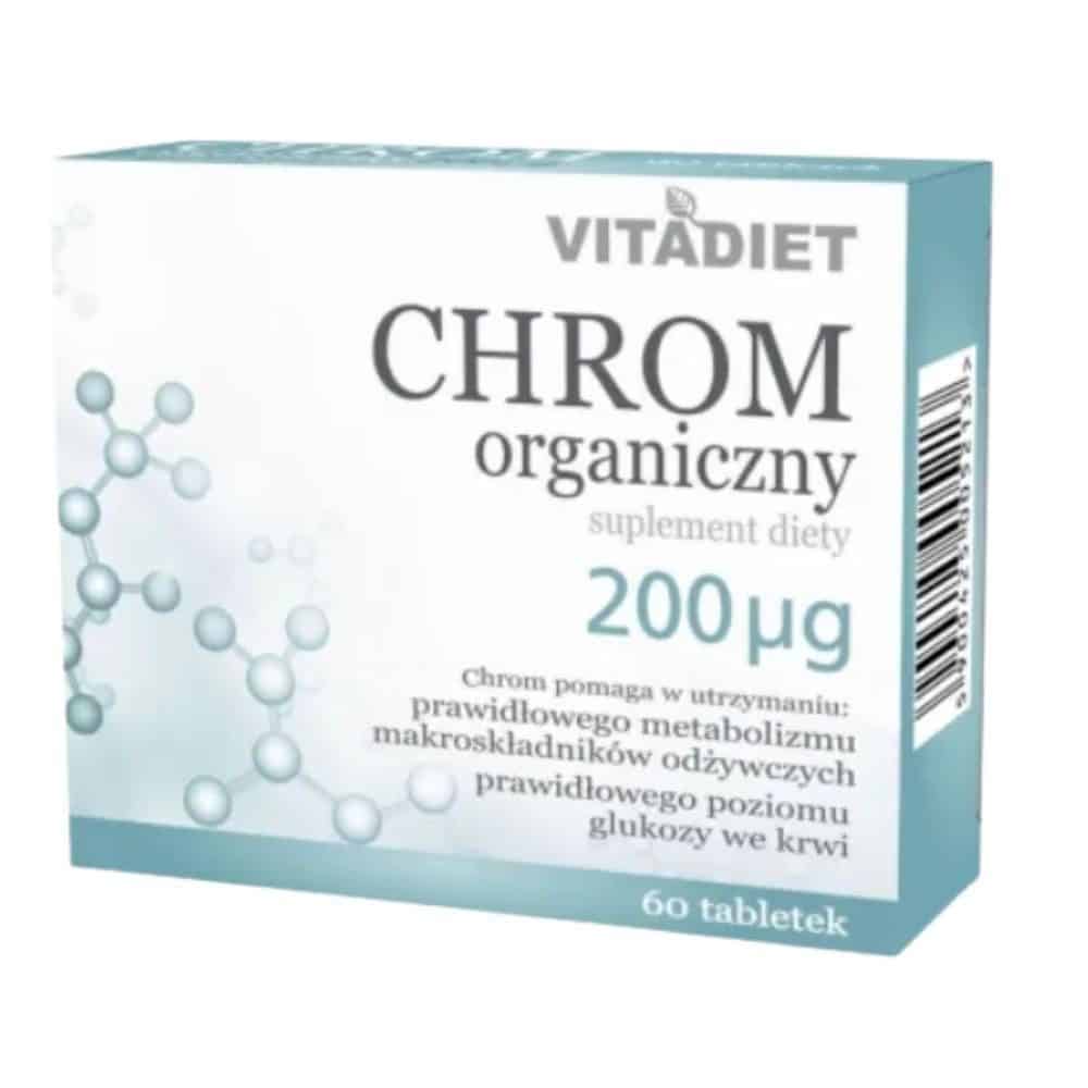 Chrom Organiczny 200 mcg 60 tabl. Vitadiet