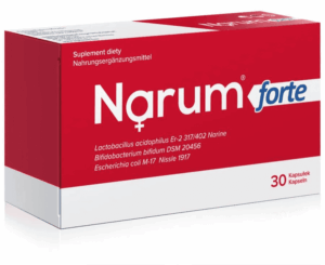 Narum Forte Probiotyk 100 mg Lactobacillus acidophilus – 30 kaps. (Czerwony)