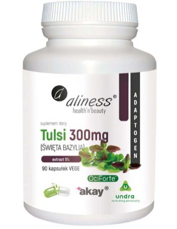 Tulsi (Święta Bazylia) 300 mg 90 kaps. Aliness