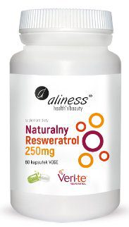 Naturalny Resweratrol 250 mg 60 kaps. Aliness
