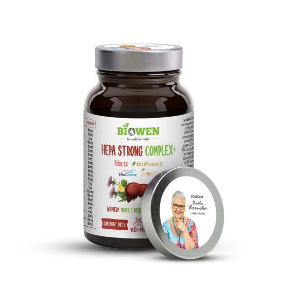 Hepa Strong Complex+ 90 kapsułek vege Wątroba Biowen