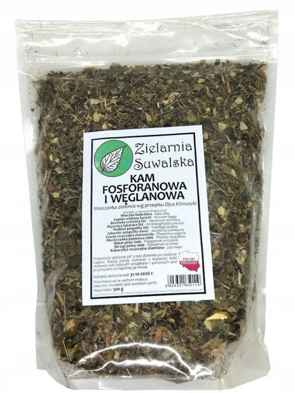 Zioła Kam Fosforanowa i Węglanowa 500 g Mieszanka Zielarnia Suwalska