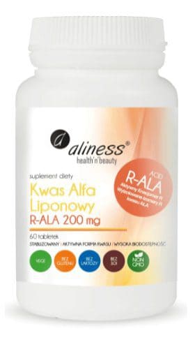 KWAS ALFA liponowy R-ALA 60 tabl. Aliness