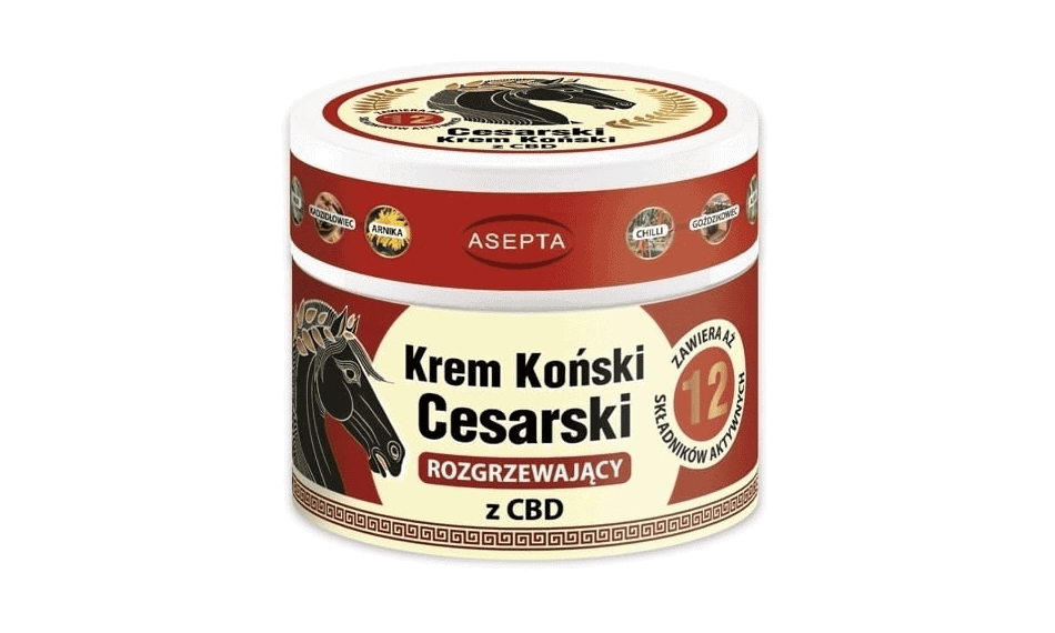 Krem Cesarski Rozgrzewający z CBD 150 ml Asepta