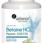 Betaina HCL+PEPSINE 650/150 100 kaps. Aliness