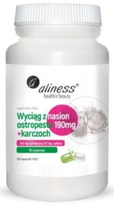 Ekstrakt Ostropestu+Karczoch 100 kaps. Aliness