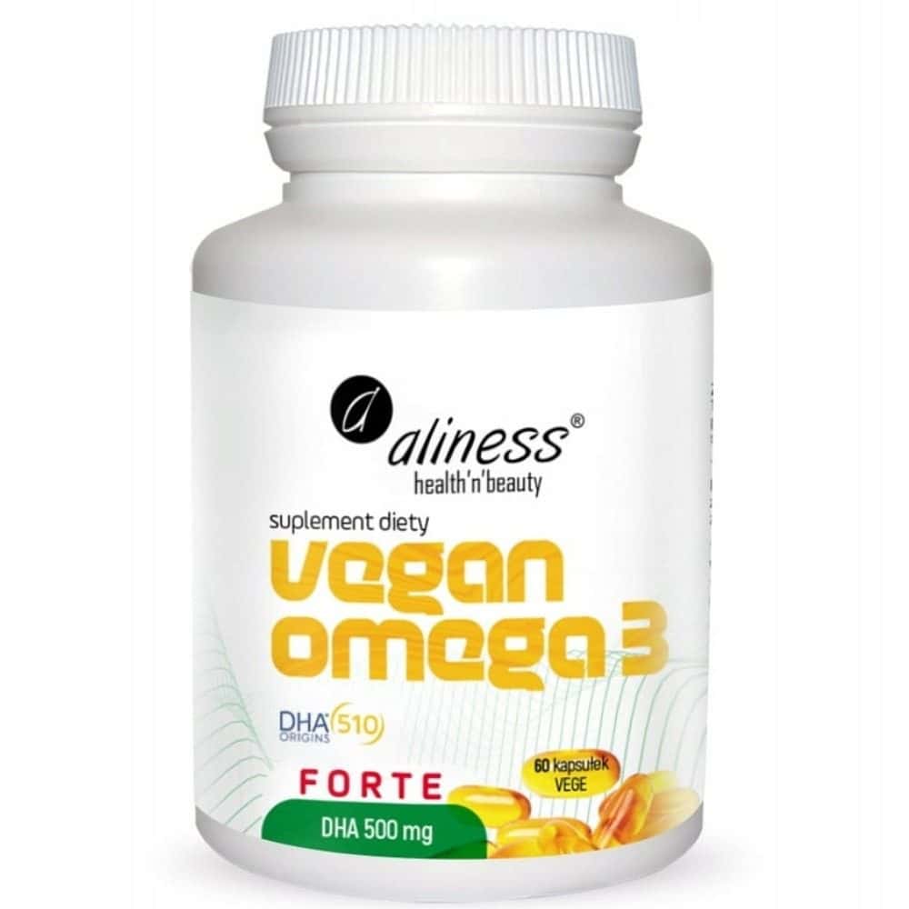 Vegan Omega 3 Forte DHA 60 kaps. 500 mg Aliness