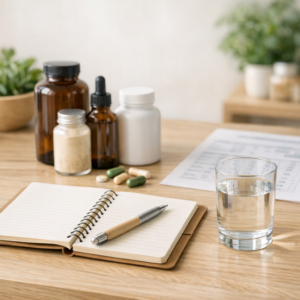 Najczęstsze pytania klientów w sklepie z suplementami odpowiedzi naturopaty sprzedawcy konsultacja przy biurku