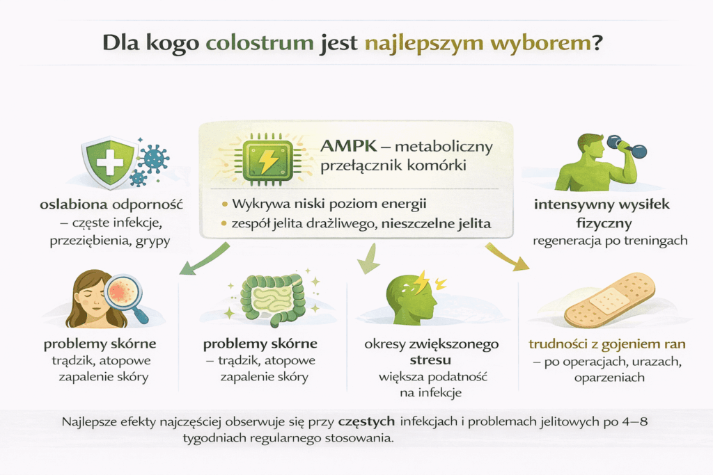 Dla kogo colostrum jest najlepszym wyborem – odporność, jelita, regeneracja