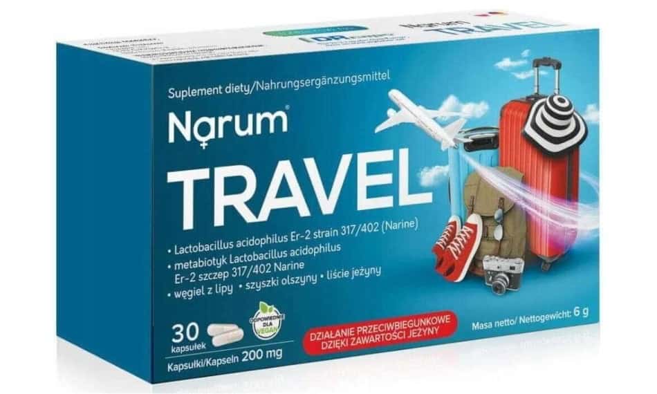 Narum Travel probiotyki 30 kaps. Vitaway LLC