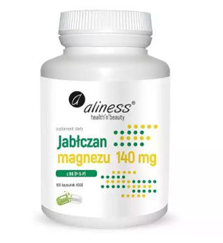 JABŁCZAN MAGNEZU 140mg Z B6 100kaps. ALINESS