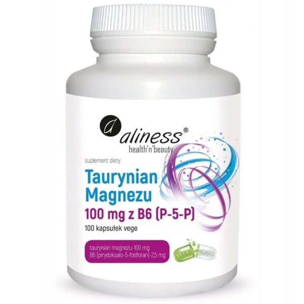 Taurynian magnezu 100 kapsułek Aliness
