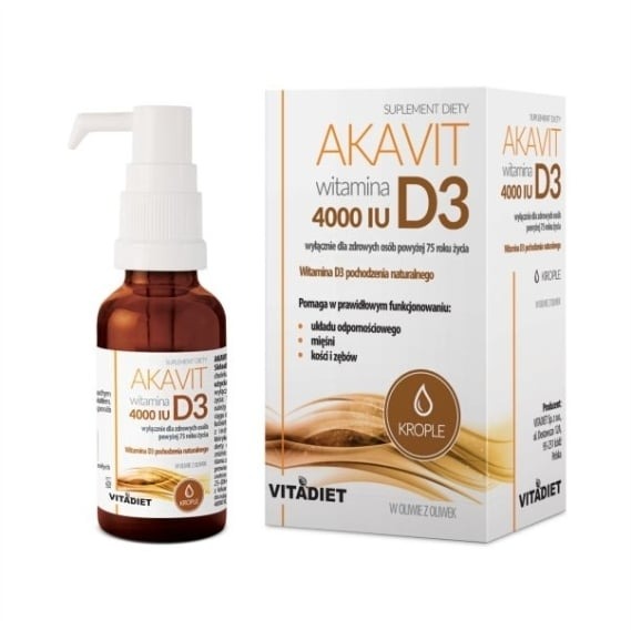 VITADIET Akavit witamina D3 4000 IU krople 29,4 ml