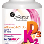 Witamina D3 2000 IU + K2 MK-7 60 kaps. Aliness