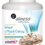 Wapń z Muszli Ostrzyg D3 + K2 100 tabl. Aliness