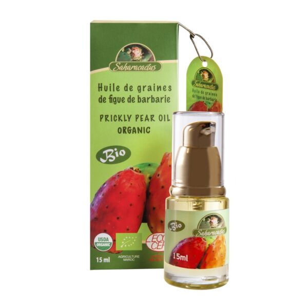 Olej z opuncji figowej 15 ml Ecocert Saharacactus Maroko Produkt