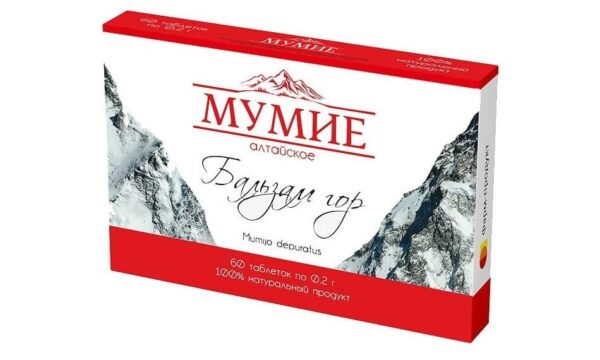 Mumio Ałtajskie Balsam z Gór 200 mg 60 tabletek Farm-Produkt