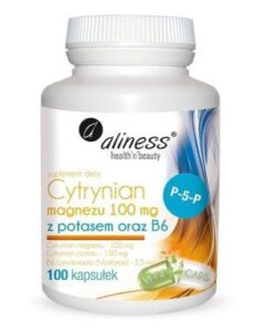 CYTRYNIAN MAGNEZU Z POTASEM,B6 100 kaps. ALINESS