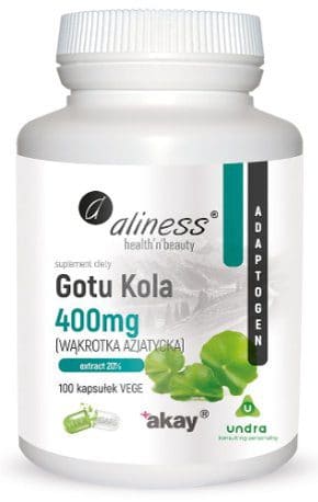 Gotu Kola (wąkrota Azjatycka) 400 mg 100 kaps. Aliness