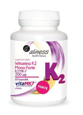 Witamina K2 Mono FORTE 200 mcg 60 kaps. Aliness
