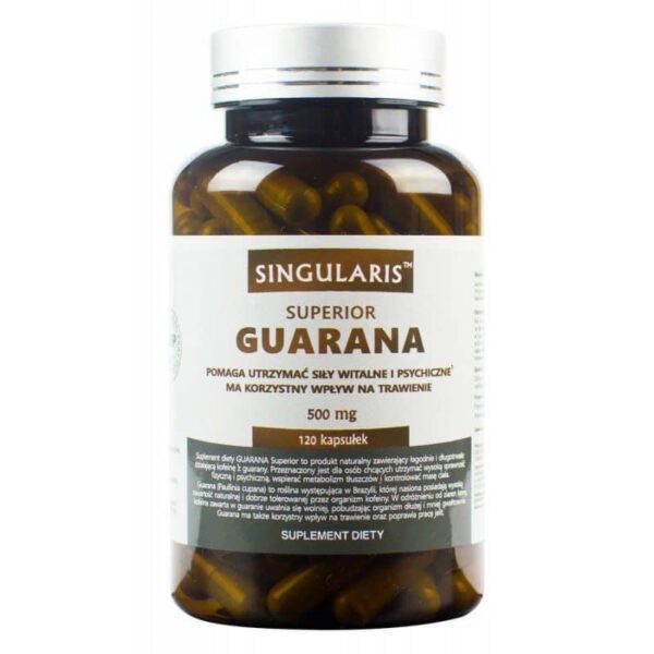 Guarana 500 mg 120 kapsułek Singularis
