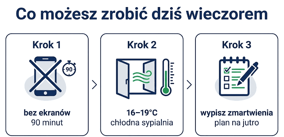 Co zrobić żeby szybko zasnąć – 3 kroki na dziś wieczór