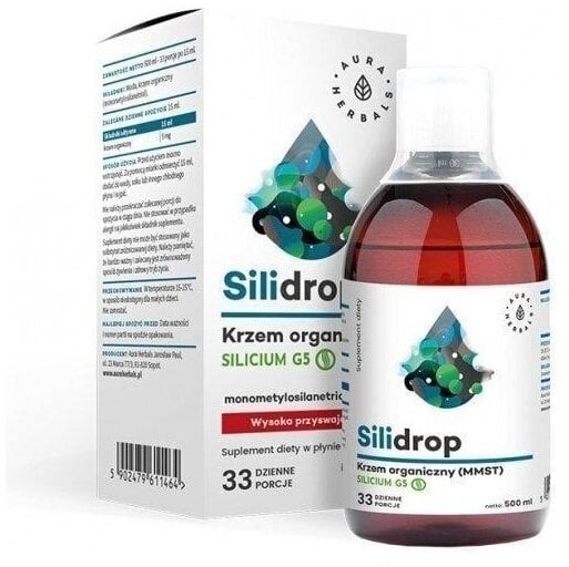 Krzem organiczny Silidrop 500 ml AURA Herbals